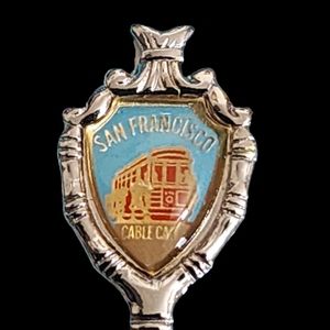 Vintage '50s and '60s San Francisco cable car souvenir spoon/shovel